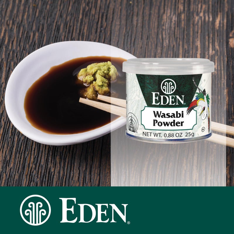 Eden Wasabi Powder, w/ Real Japanese Horseradish, Fiery, Traditionally Made in Japan, 0.88 oz - Image 3